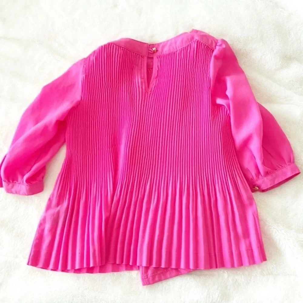 Ted baker girls bright Barbie pink dress tunic top size 5
